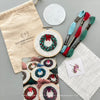 Cute Mini Kit to embroider your own wreath ornament by And Other Adventures Embroidery Co