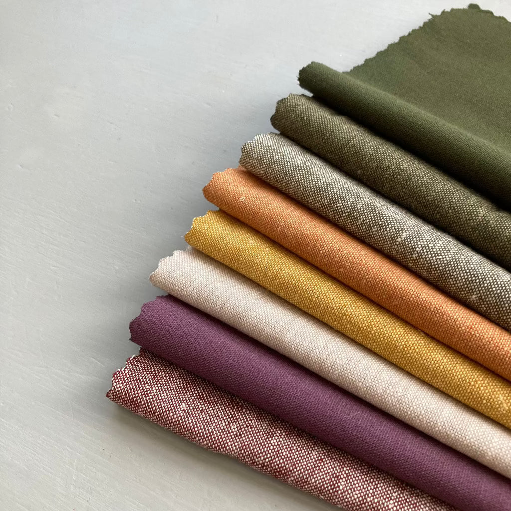 Autumn Colors Linen Bundle for Embroidery Projects