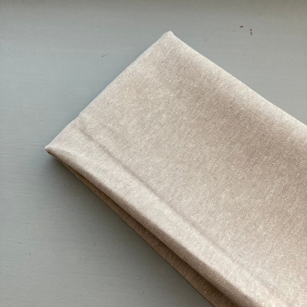Oatmeal Linen Fat Quarter - perfect for hand embroidery patterns