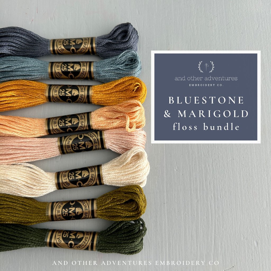 Embroidery Floss Bundle - Bluestone & Marigold