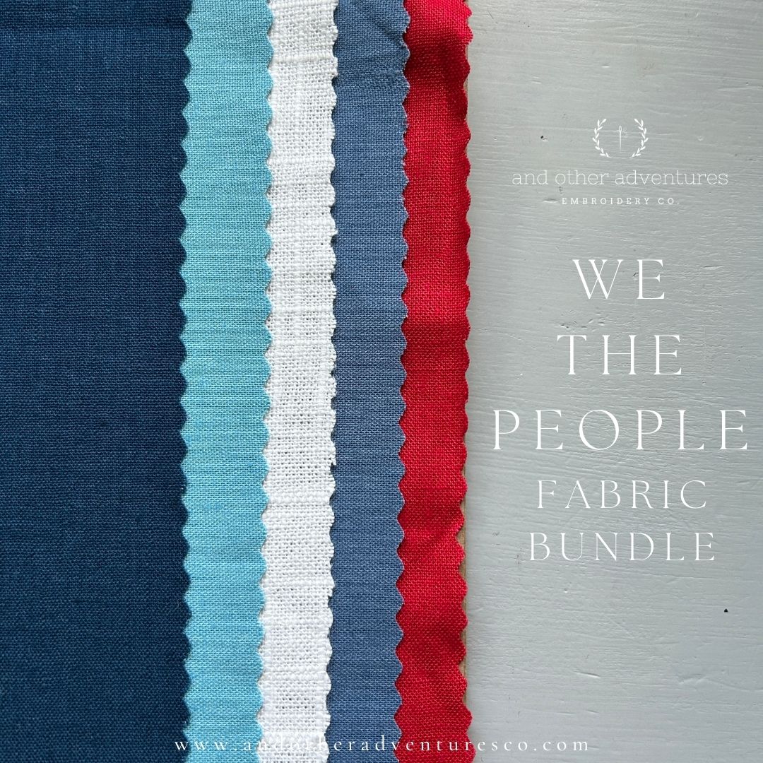 Linen Fabric Bundle - We The People