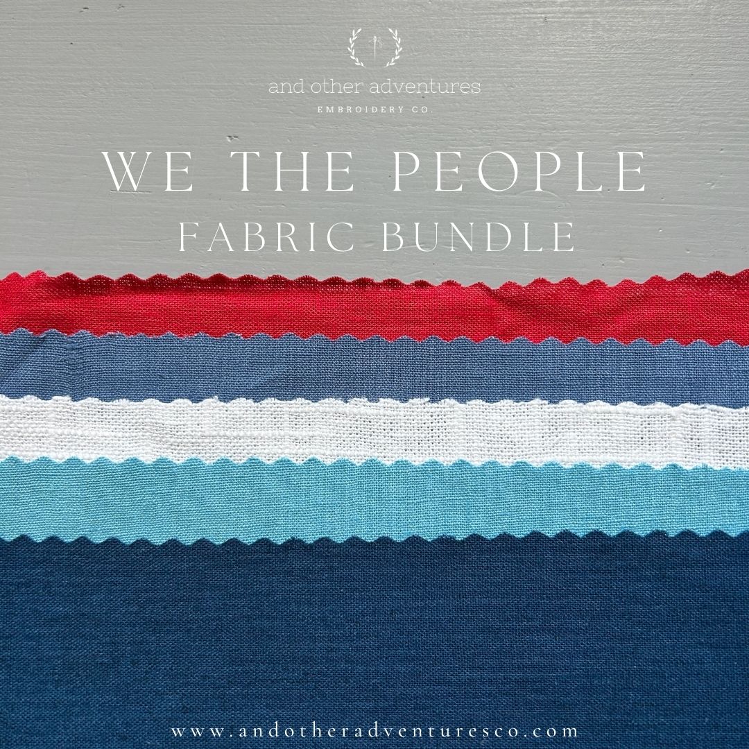 Linen Fabric Bundle - We The People