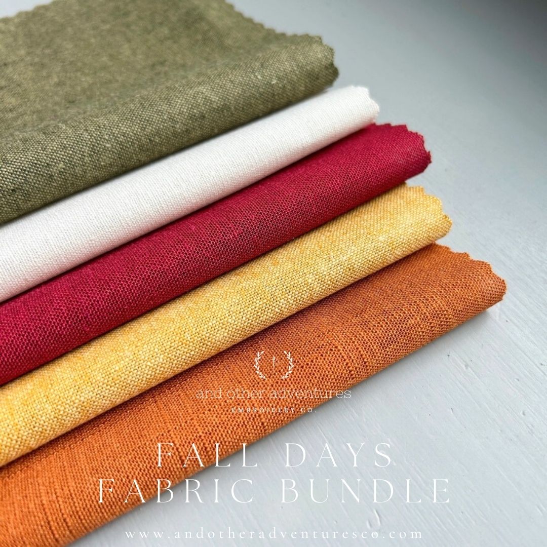 Falls Days Linen Fabric Bundle by And Other Adventures Embroidery Co