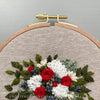 Red, White, and Blue Hand Embroidered Florals - DIY Embroidery Pattern  by And Other Adventures Embroidery Co