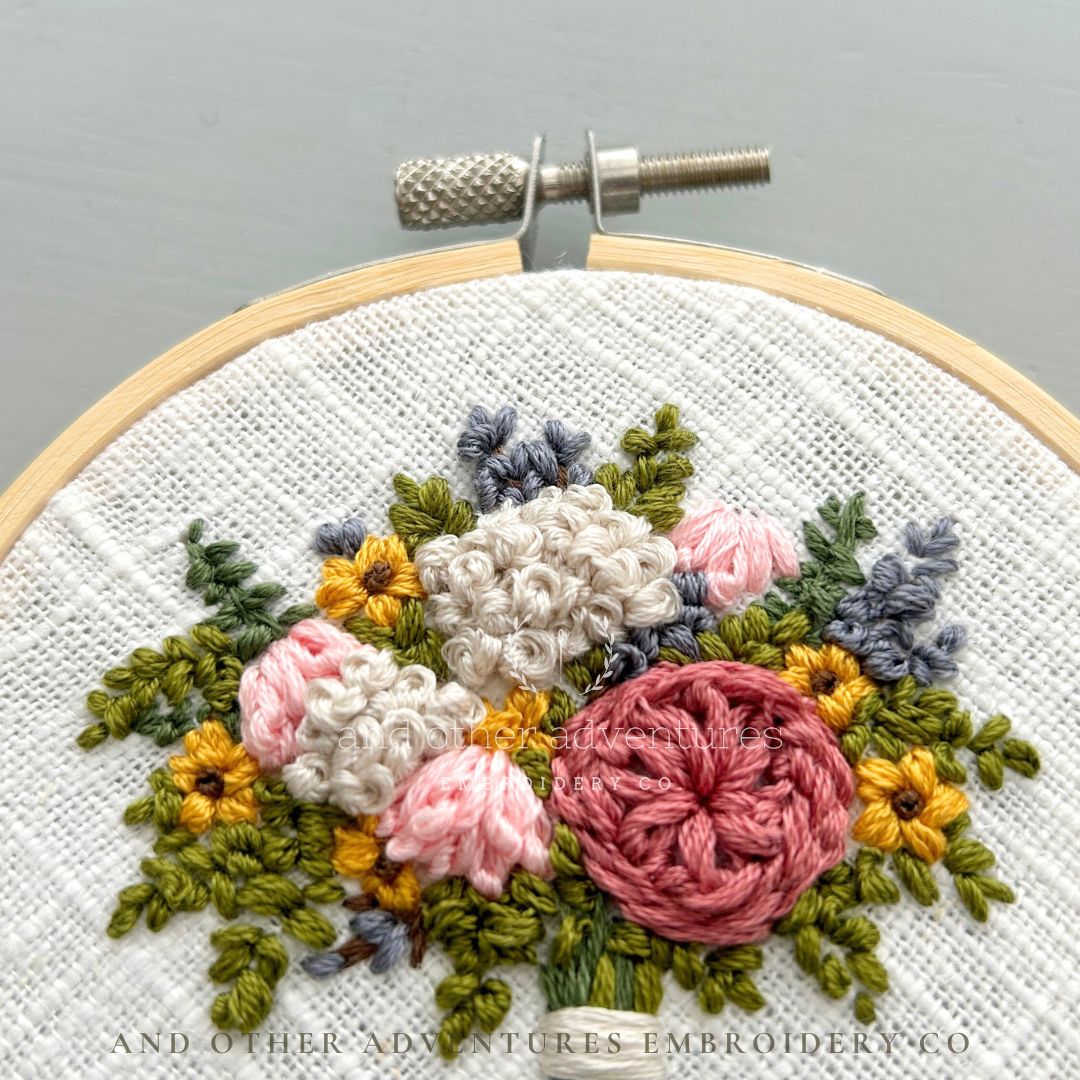 Hand Embroidered Wildflower Bouquets by And Other Adventures Embroidery Co