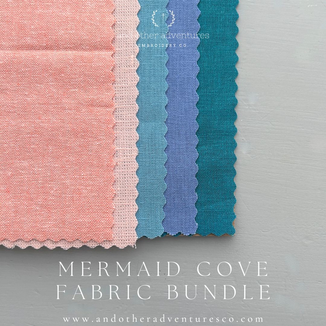 Linen Fabric Bundle - Mermaid Cove