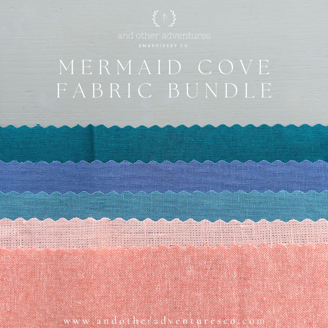Linen Fabric Bundle - Mermaid Cove
