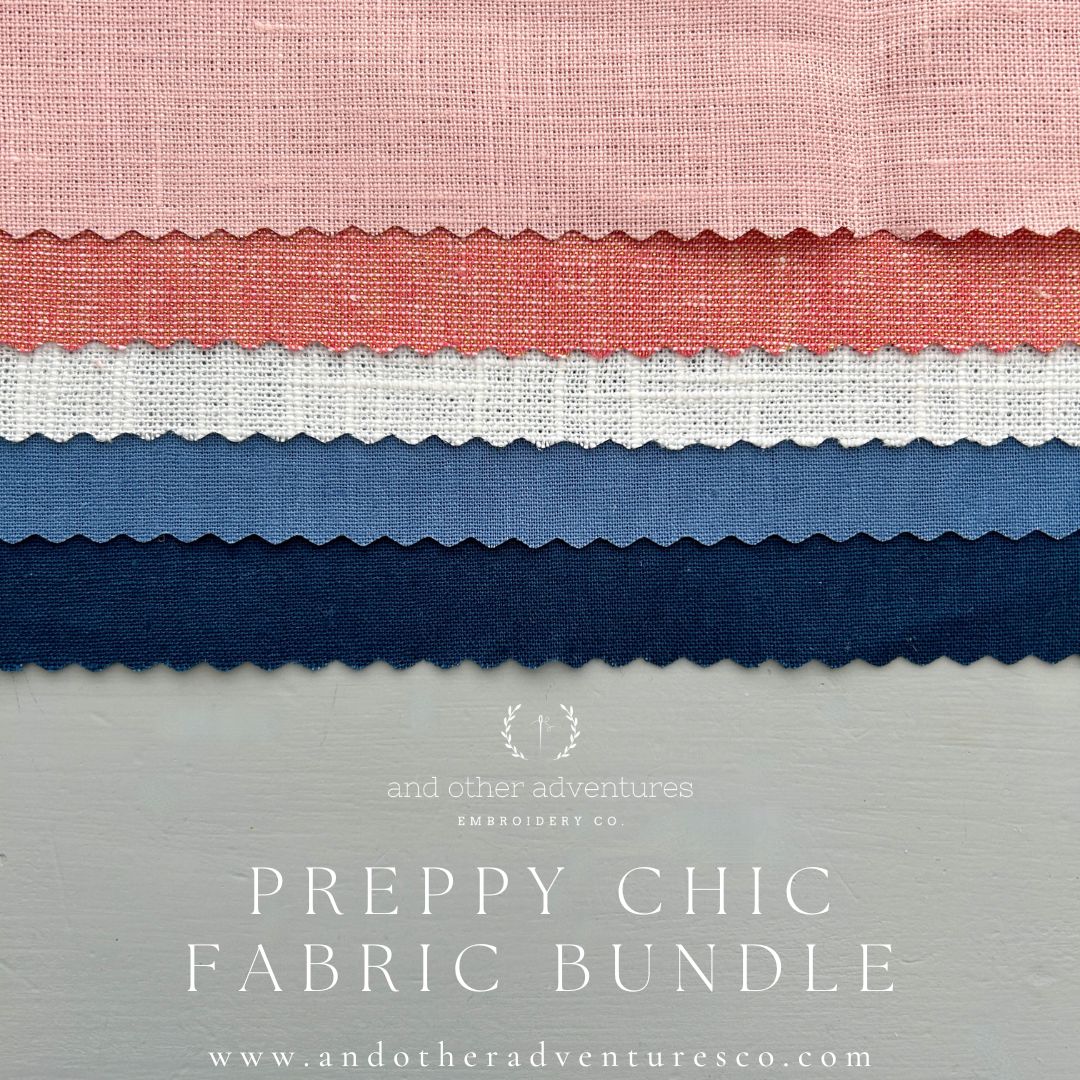 Linen Fabric Bundle - Preppy Chic