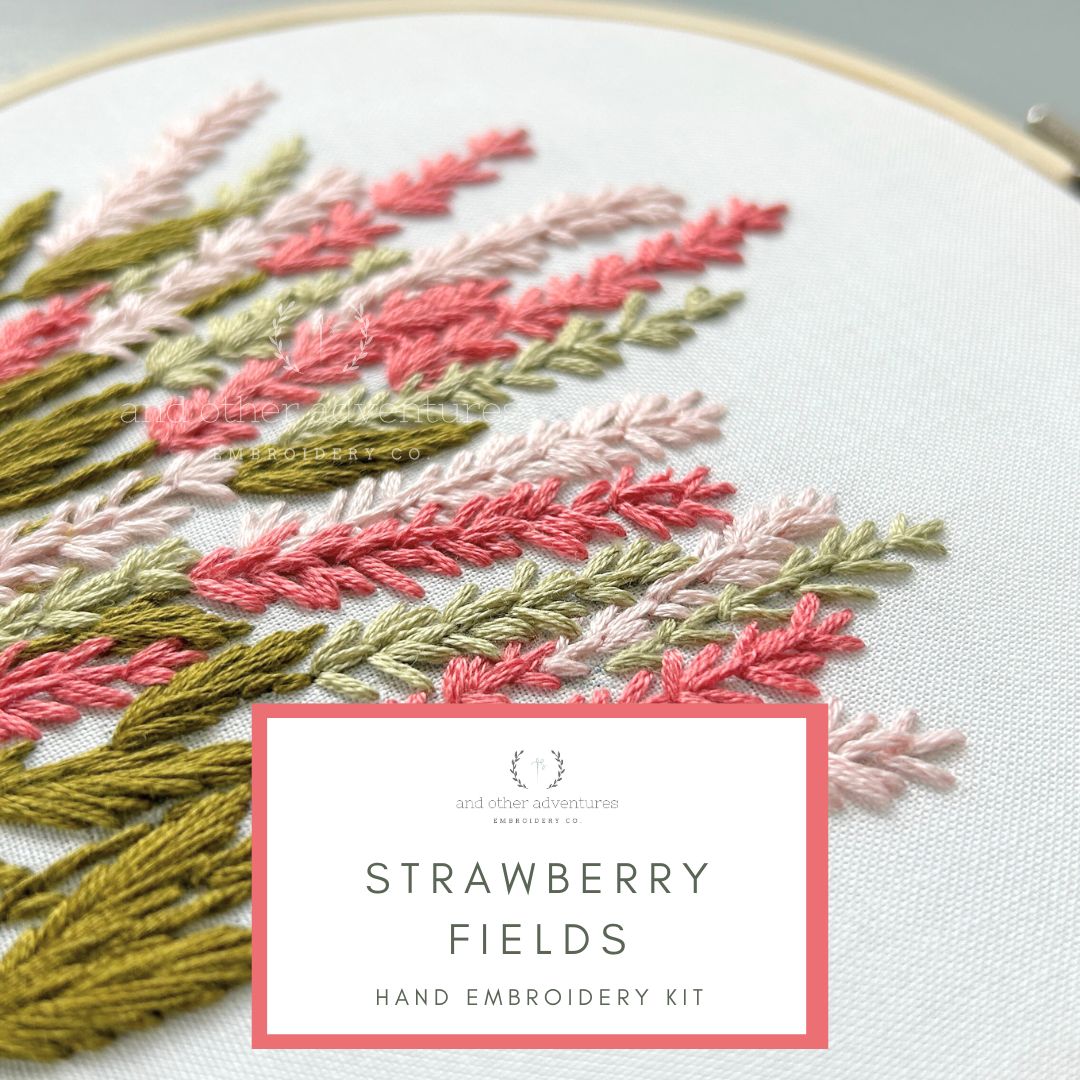 Hand Embroidery KIT - Strawberry Fields