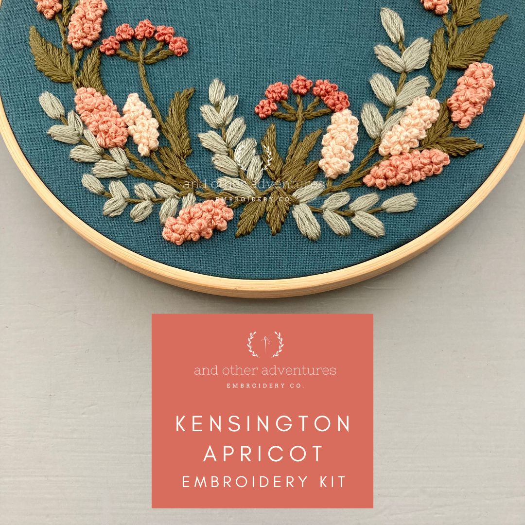 Fall Floral Wreath Hand Embroidery kit by And Other Adventures Embroidery Co
