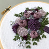 Hand Embroidered Purple Floral Bouquet Digital Pattern | And Other Adventures Embroidery Co