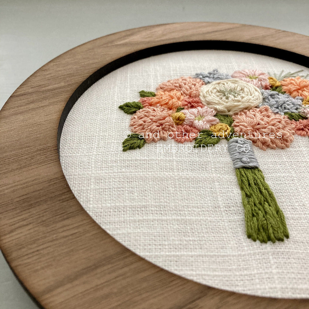Hand Embroidered Spring Bouquet | And Other Adventures Embroidery Co