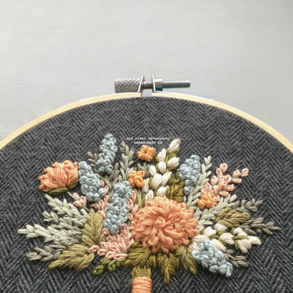 Hand Embroidered Autumn Wildflowers | And Other Adventures Embroidery Co
