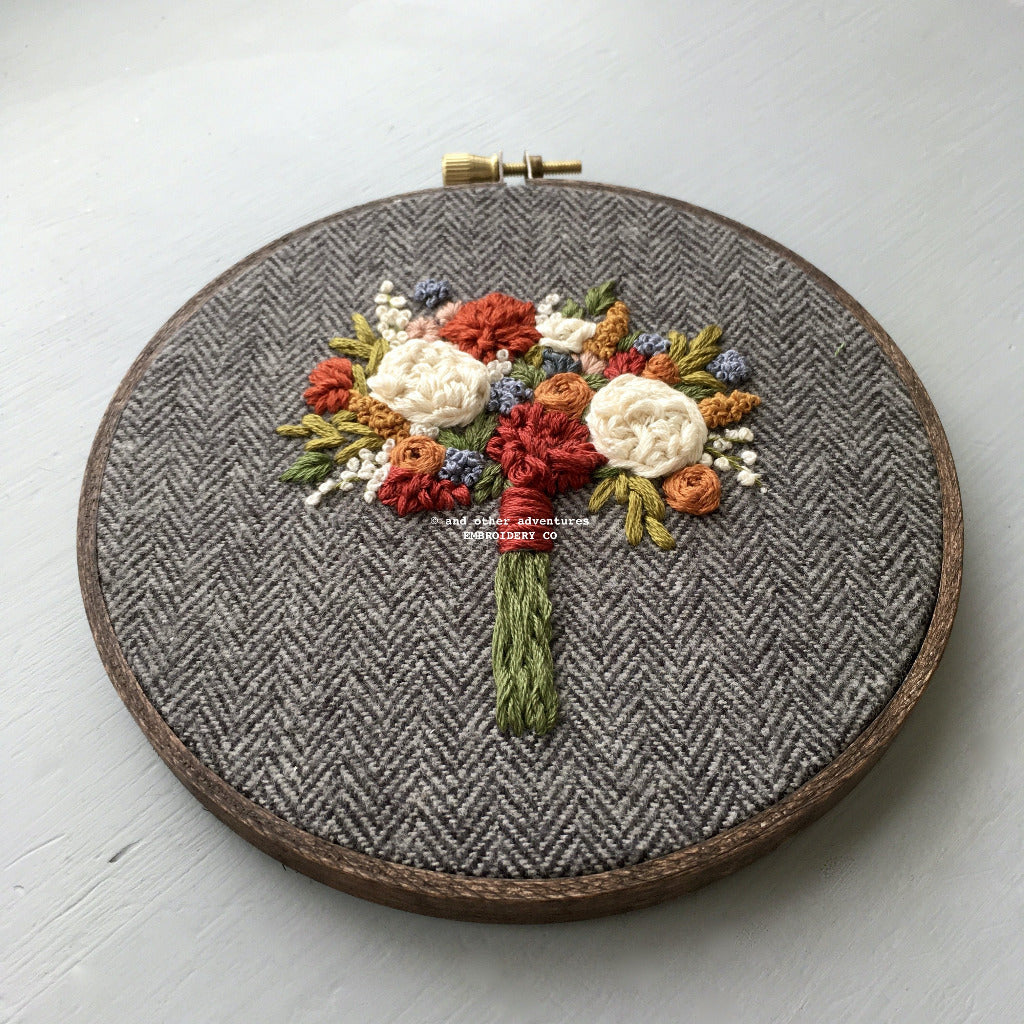 Hand Embroidered Florals Hoop Art | And Other Adventures Embroidery Co