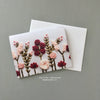 Red and Pink Wildflowers Card