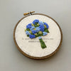 Blue Hydrangea Bouquet Embroidery PDF Pattern | And Other Adventures Embroidery Co