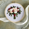 Embroider your own wedding bouquet with the Brianna hand embroidery kit by And Other Adventures Embroidery Co