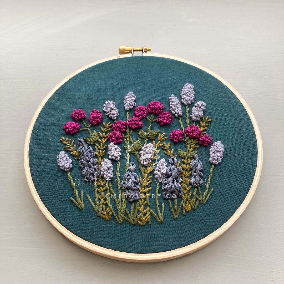 Jewel Tones Hand Embroidery Kit for Beginners by And Other Adventures Embroidery Co
