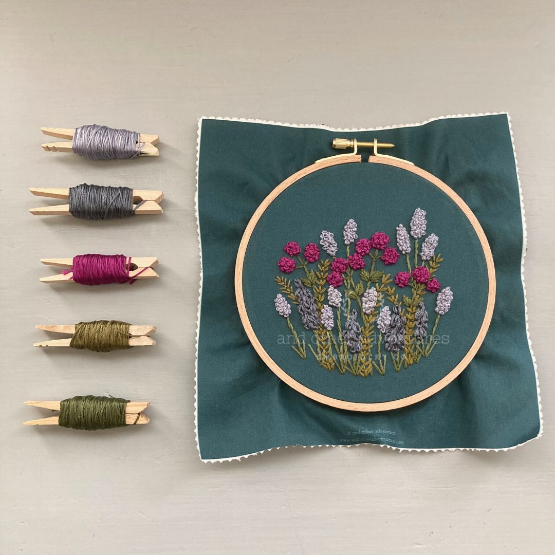 Hand Embroidered Floral Stitching for Beginners by And Other Adventures Embroidery Co