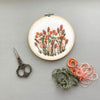 Hand Embroidered Floral Hoop ART DIY stitching project by And Other Adventures Embroidery co