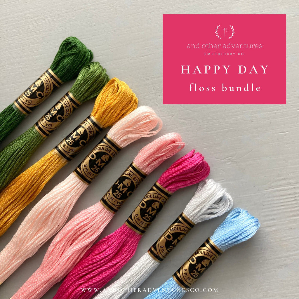 Bright summer floss color bundle by And Other Adventures Embroidery Co