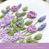 Pale Purple Floral Embroidery Project PDF Pattern | And Other Adventures Embroidery Co