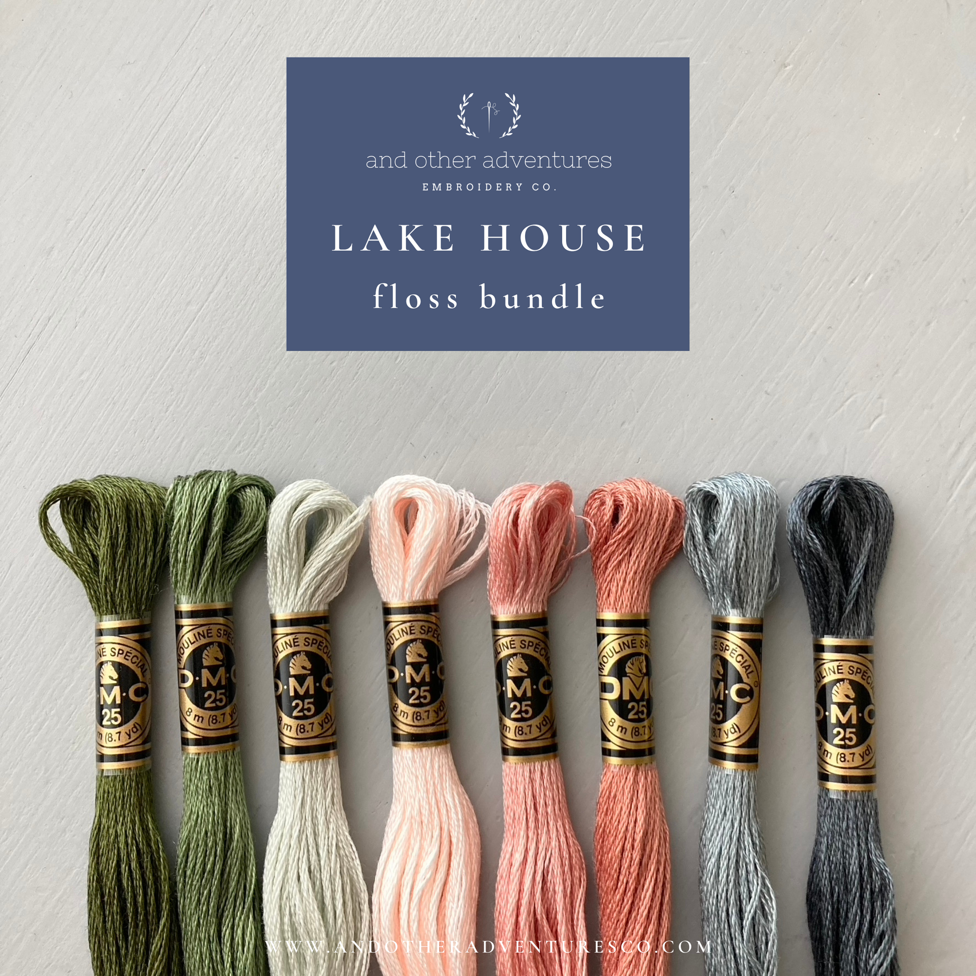 Embroidery Floss Bundle - Lake House