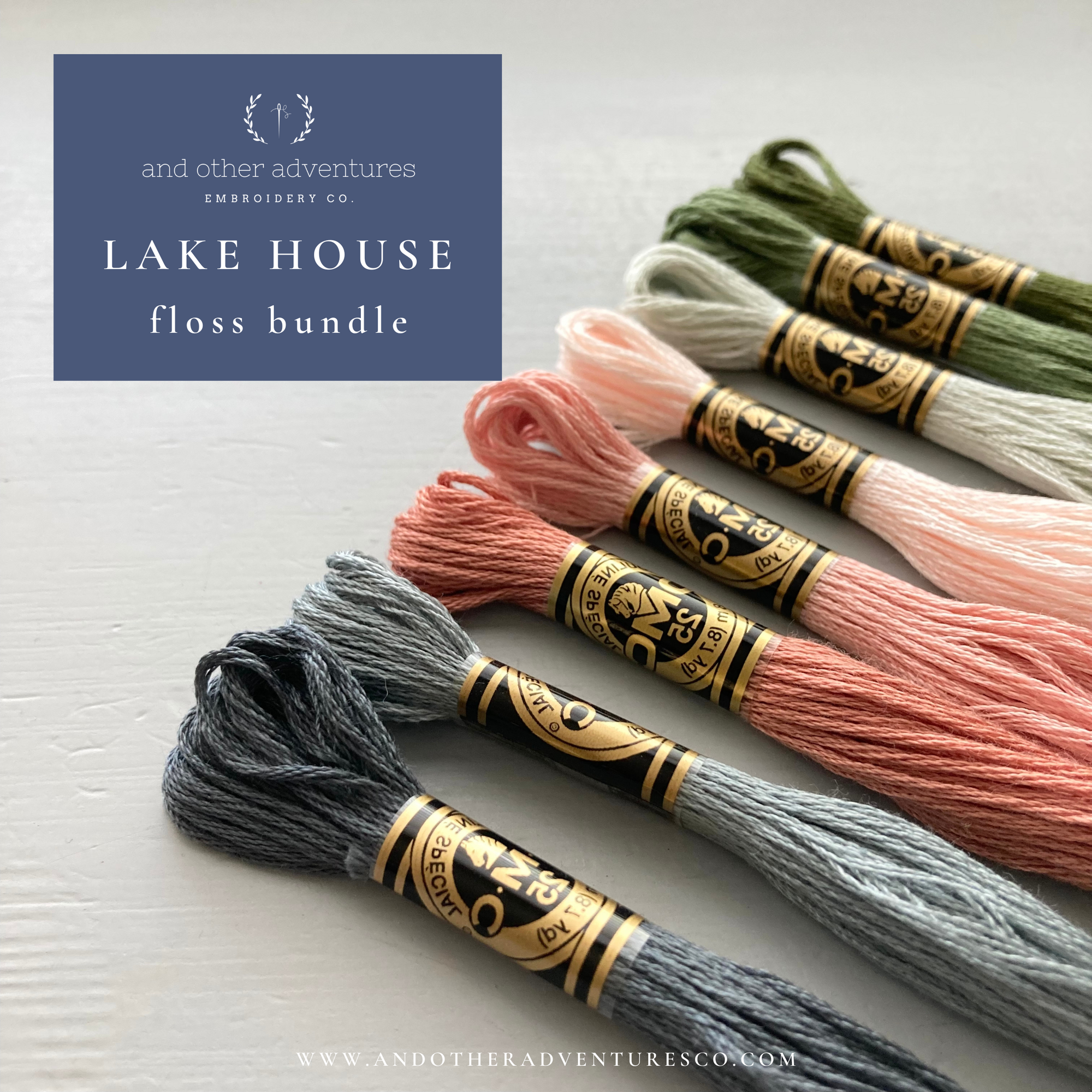 Embroidery Floss Bundle - Lake House