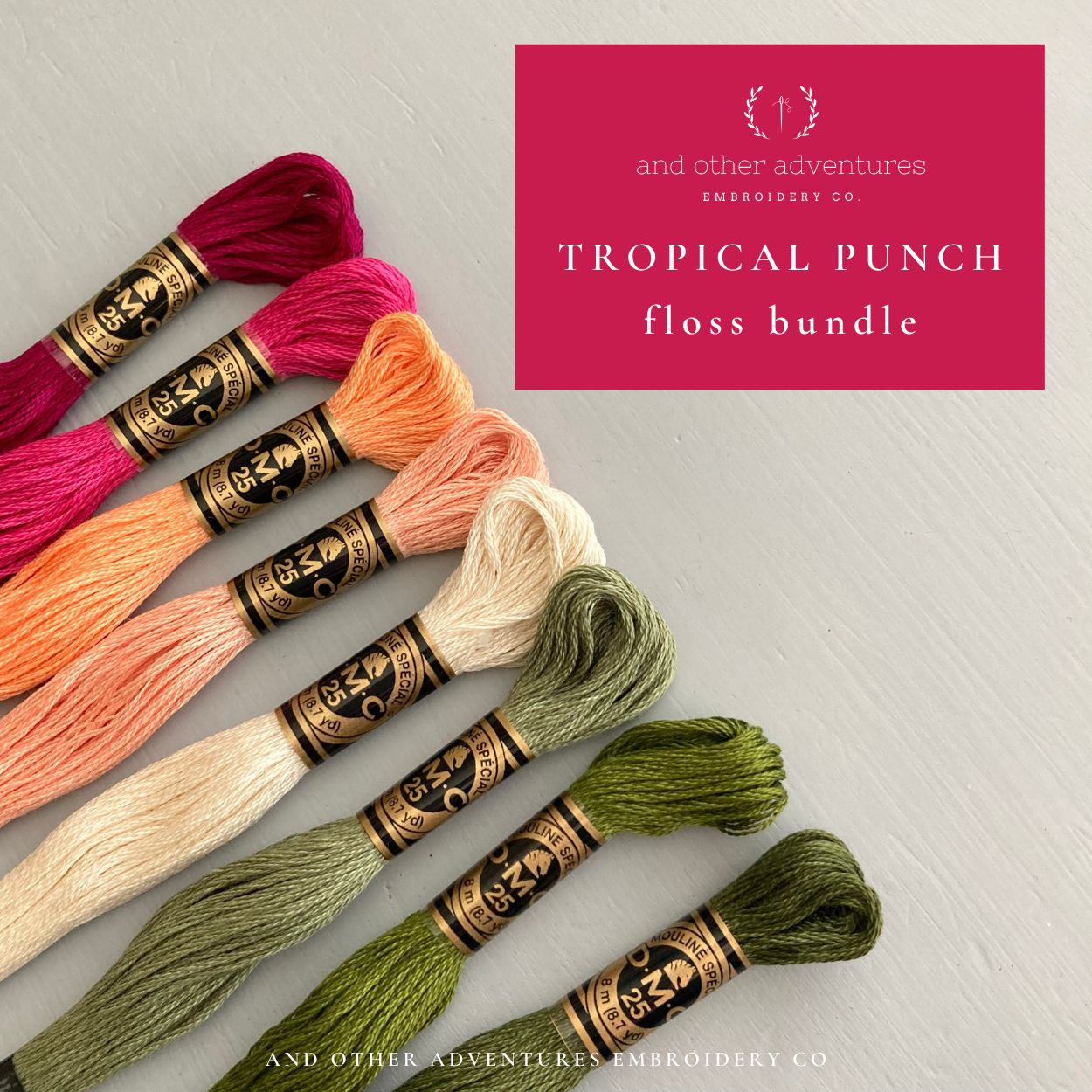Bright Embroidery Floss Color Bundle by And Other Adventures Embroidery Co