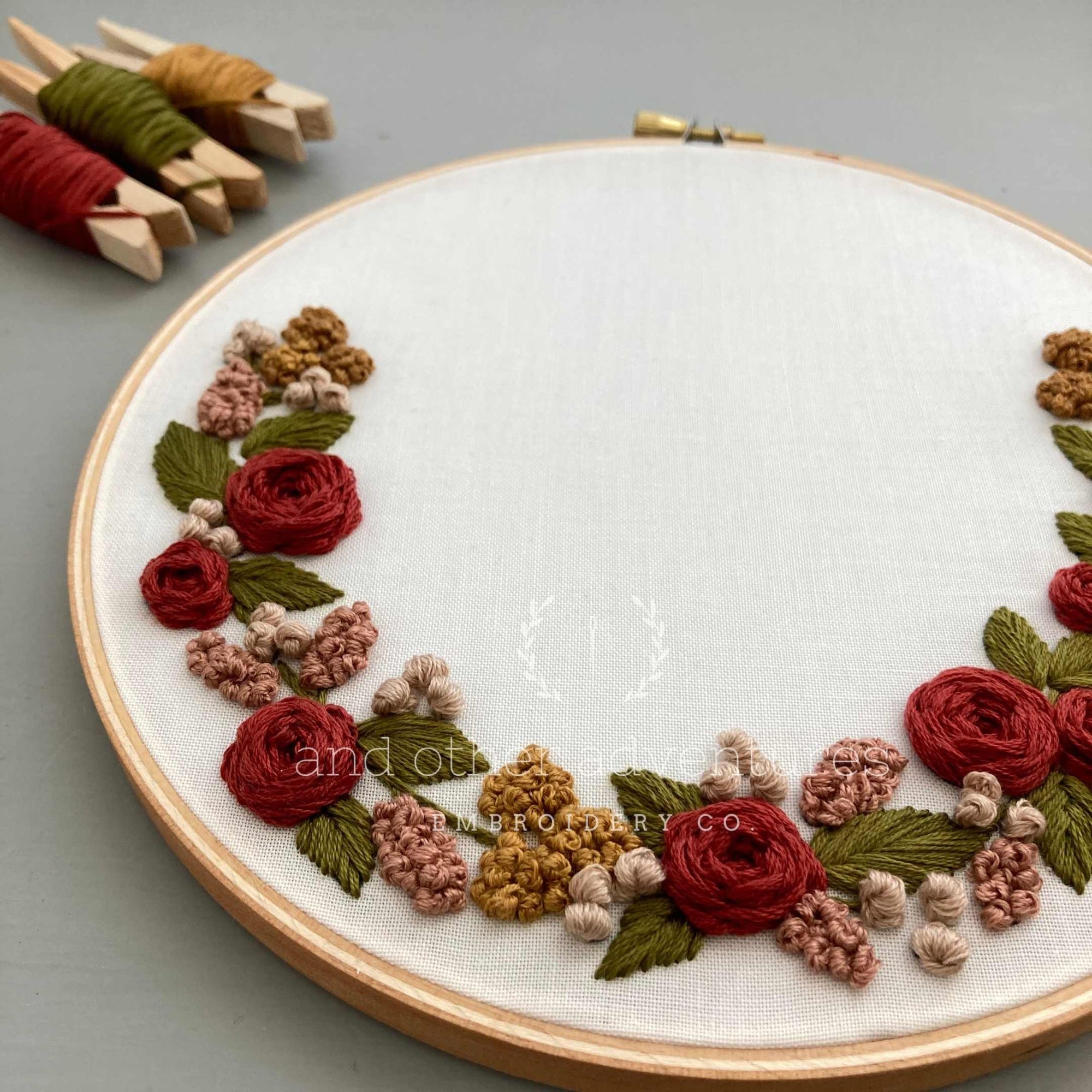 Hand Embroidery Kit - Inverness in Copper