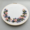 Dusty Rose and Lilac Floral Hand Embroidery Kit - DIY Craft project by And Other Adventures Embroidery Co