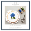 DIY Hand Embroidery Pattern Blue Hydrangea by And Other Adventures Embroidery Co