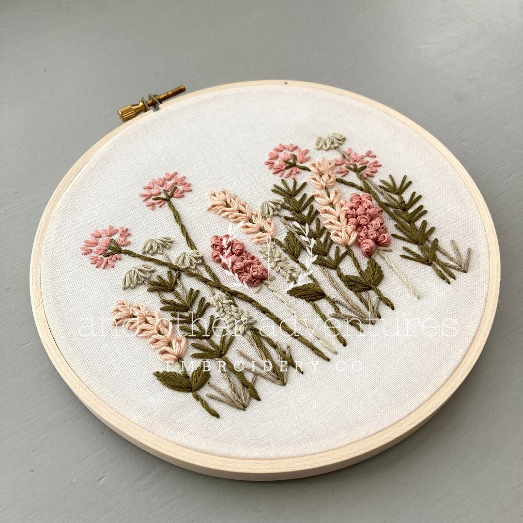 DIY Embroidery Hoop Art, Full Embroidery Kit by US Small Business And Other Adventures Embroidery Co based out of Fort Worth TX