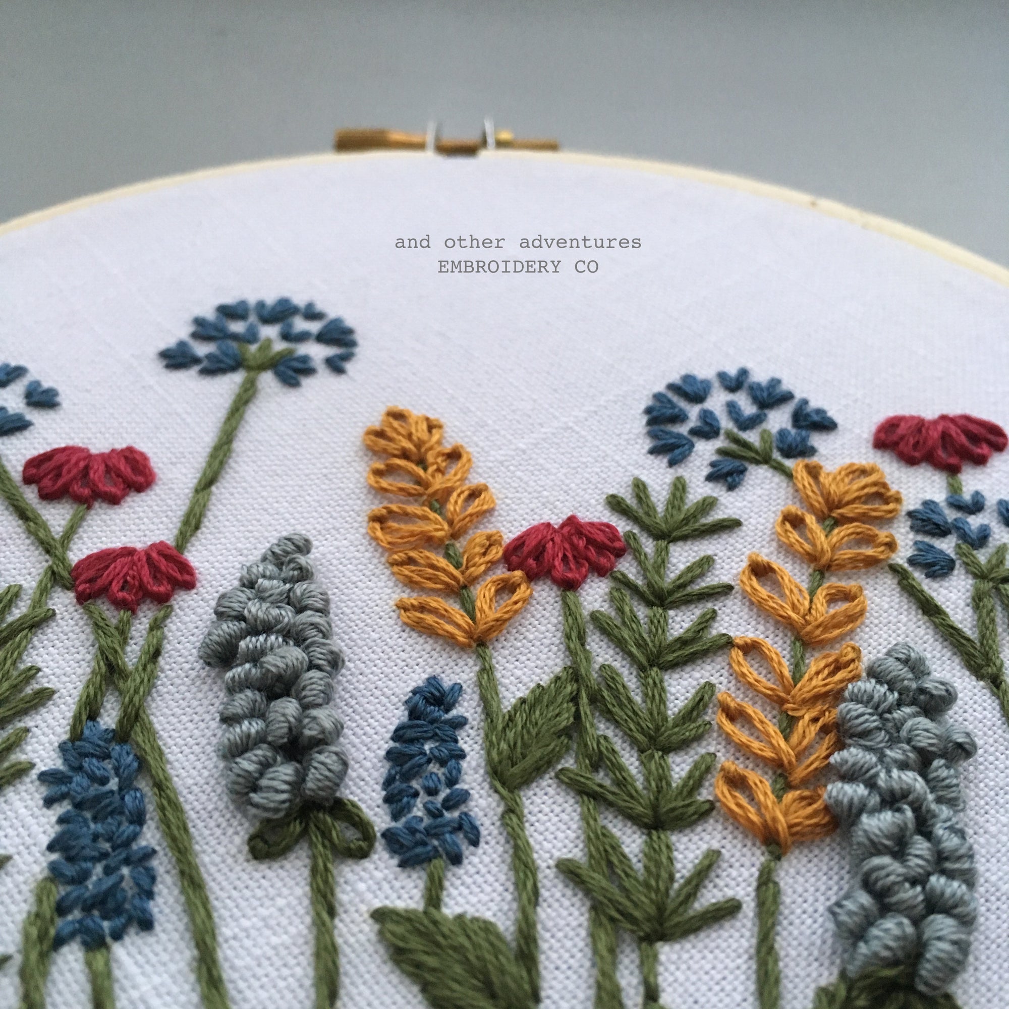 Winter Meadow Hand Embroidery PDF Pattern - Digital Download