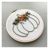 Hand Embroidery for Beginners, Green and Gold Fall Pumpkin Embroidery Pattern, And Other Adventures Embroidery Co