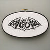Halloween bat embroidery