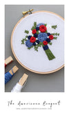 The Americana Bouquet Embroidery Pattern by And Other Adventures Embroidery Co