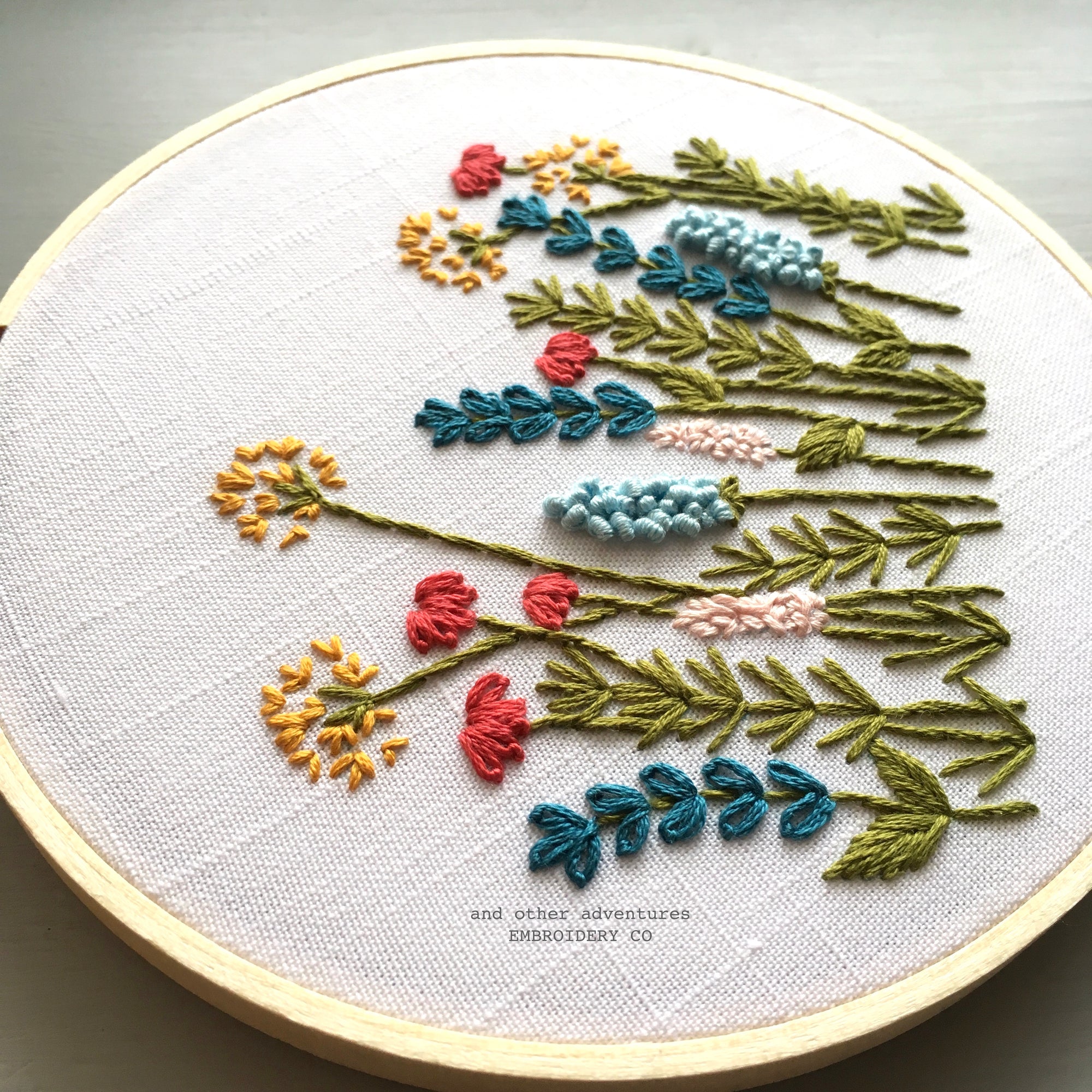 Modern Floral Hand Embroidery KIT by And Other Adventures Embroidery Co