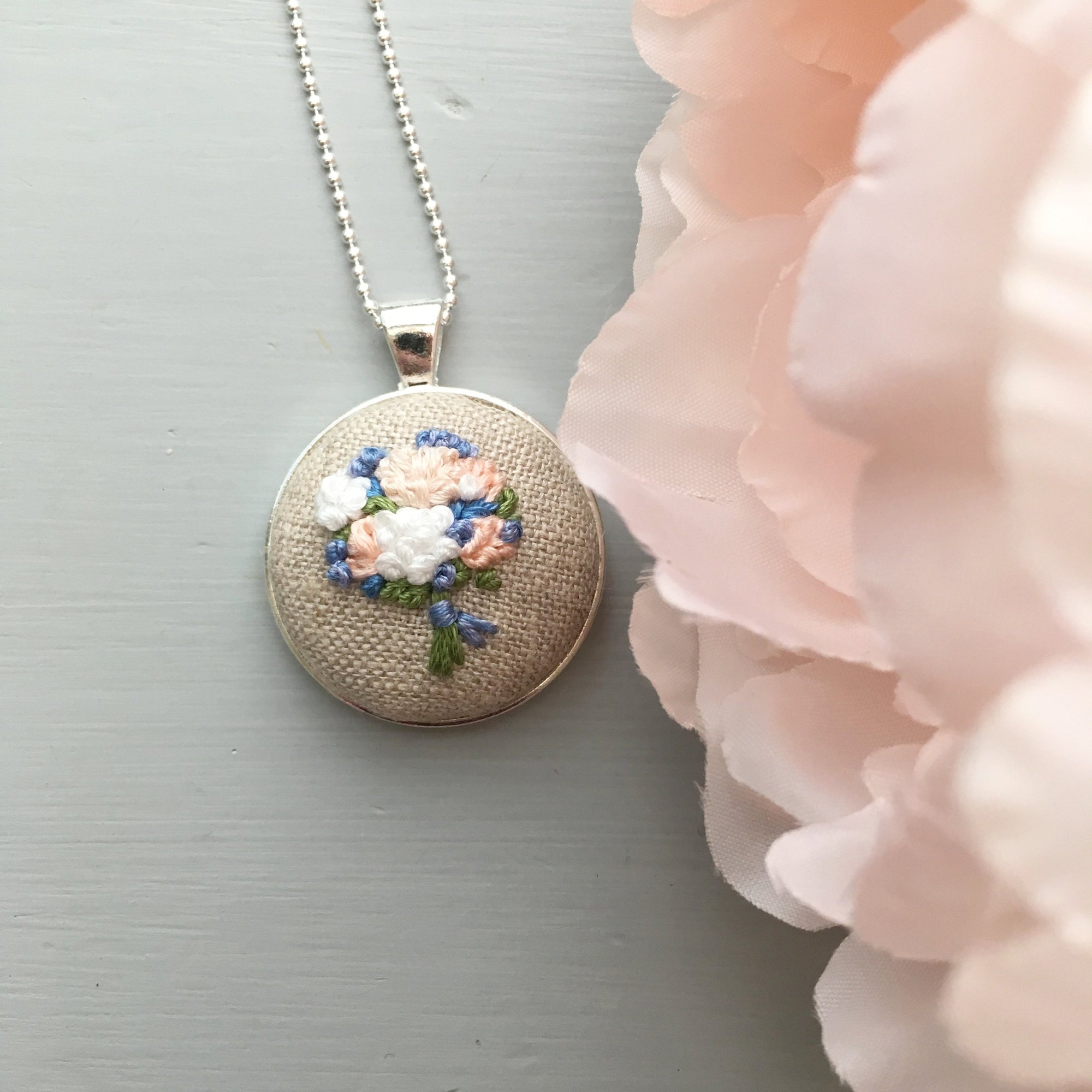 blush and periwinkle