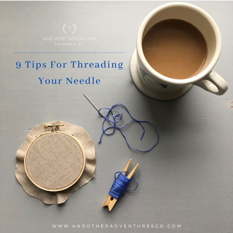 Threading embroidery needle deals