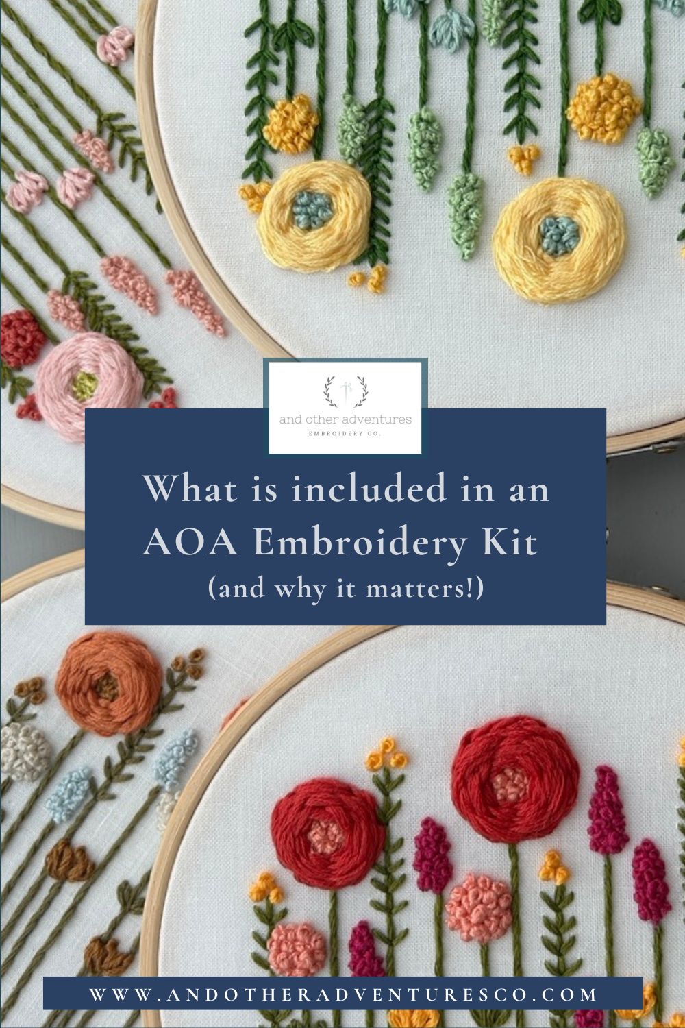 What is included in an AOA Hand Embroidery Kit (and why it matters!)