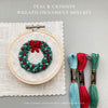 Make your own embroidered wreath ornament with And Other Adventures Embroidery Co