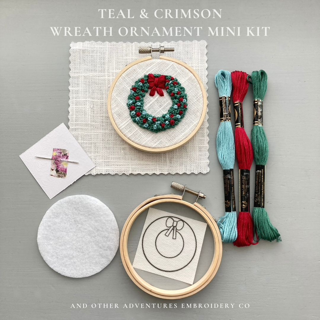 Christmas Embroidery Kit for Beginners DIY Craft Kit Adult Christmas Hand  Embroidery Supplies DIY Hoop Art Weaving Loom Kit Gift 