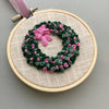 Holiday Wreath Embroidered Ornament No. 35