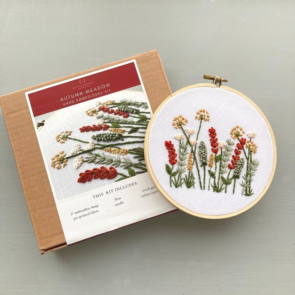 And Other Adventures Embroidery Co Embroidery Kit Harvest Floral