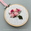 Pink Floral Bouquet Hand Embroidered by And Other Adventures Embroidery Co