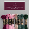 Cranberry &amp; Emerald floss bundle - bold color palette curated by And Other Adventures Embroidery Co