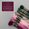 Cranberry &amp; Emerald floss bundle curated by And Other Adventures Embroidery Co