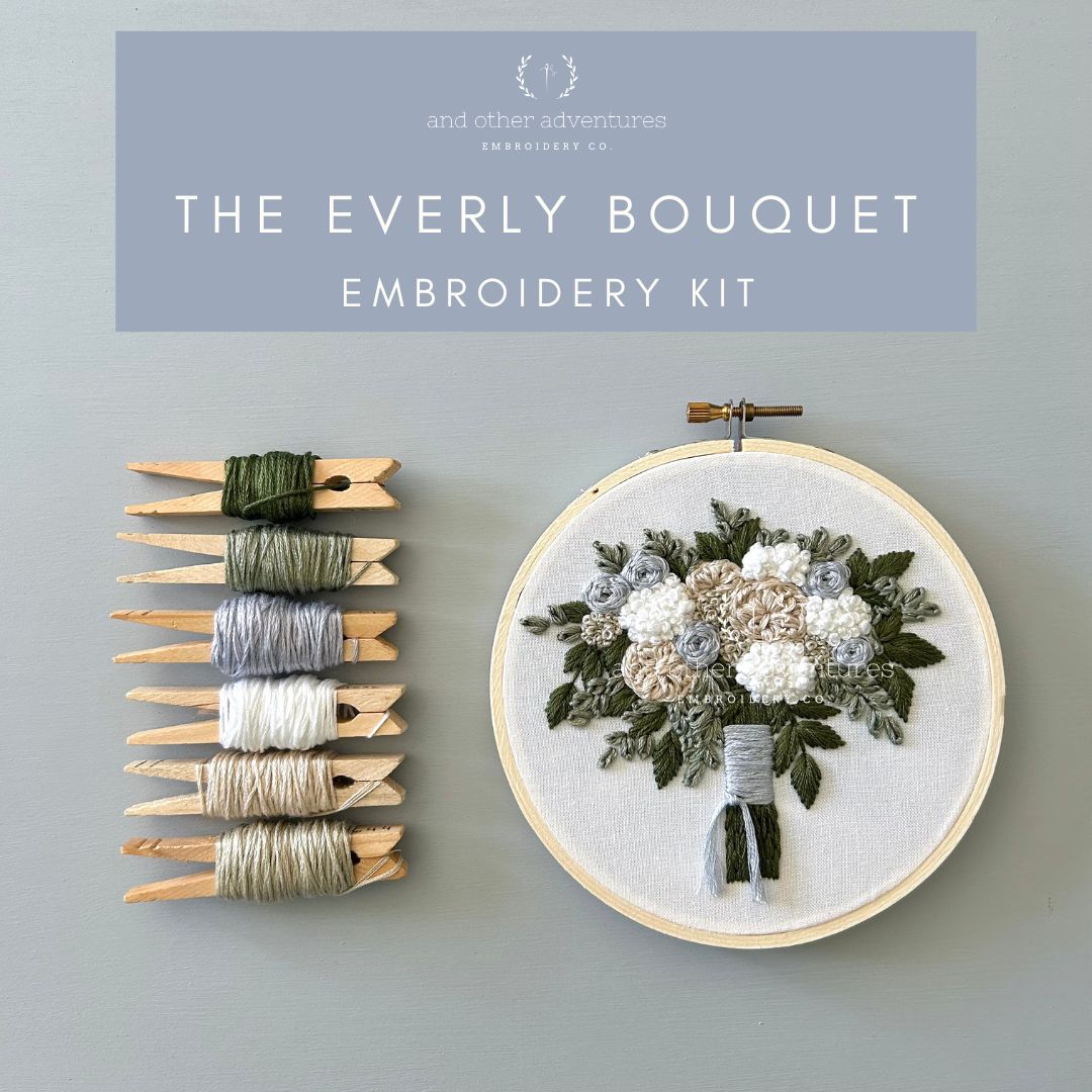 Hand Embroidery Kit - The Everly Bouquet
