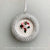 Silver Glitter Ornament featured a hand embroidered Holiday Bouquet by And Other Adventures Embroidery Co
